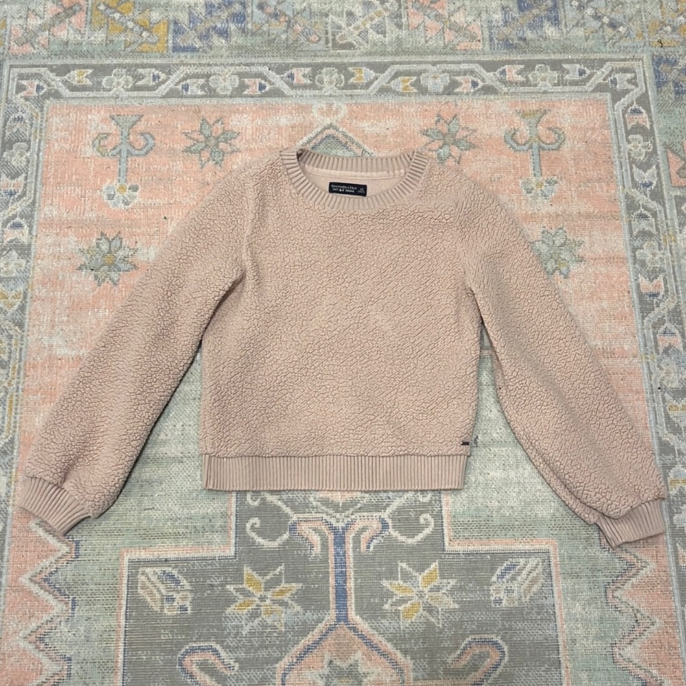 Pink Sherpa Crewneck Sweatshirt